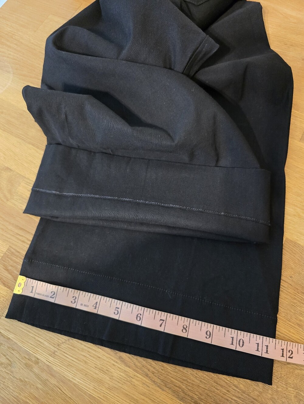 Maeve The Colette Pants Black Wide Leg Cropped High Rise Size 33 Magic Fabric - Picture 14 of 14